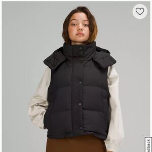 Lululemon wunder puff cropped vest